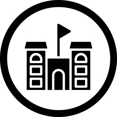 Bir binanın vektör illüstrasyonu