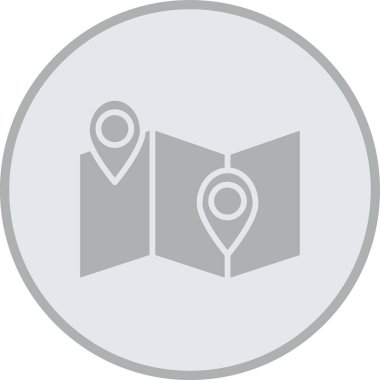 konum pin simgesi ana hat biçiminde