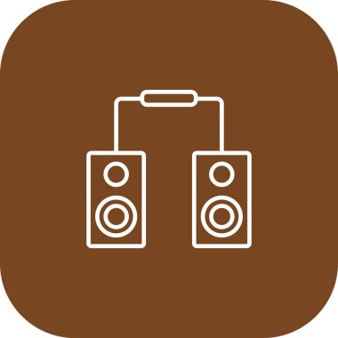 Benzersiz müzik çantası vektör çizgisi simgesi