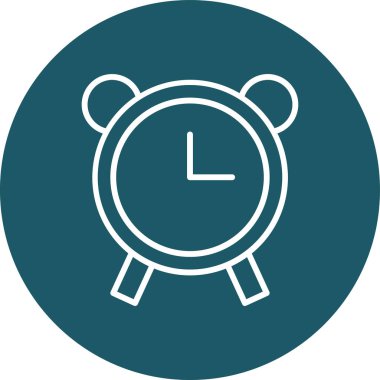 Çalar saat simgesi. özet çizimi