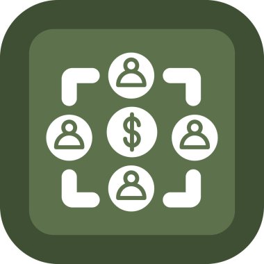 İş insanları simgesinin vektör illüstrasyonu