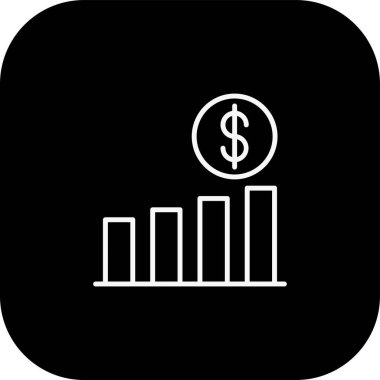 Kişisel ve ticari kullanım için vektör dolar simgesi.