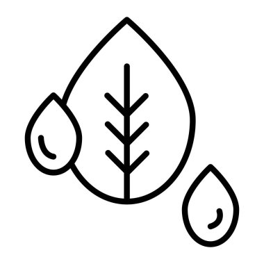 Su damla simgesi, anahat stili