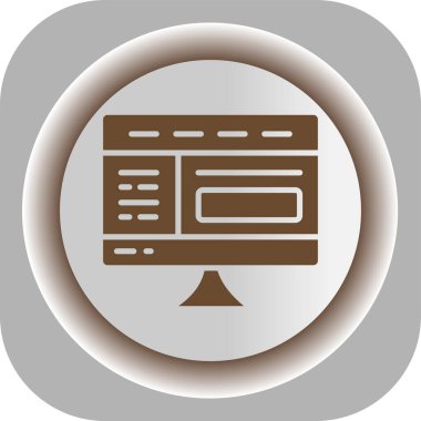 tarayıcı simgesi vektör illüstrasyonu