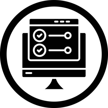 Proje Durumu web simgesi, vektör illüstrasyonu