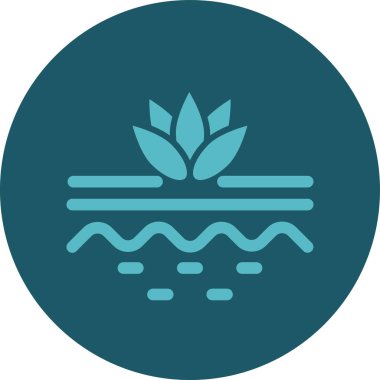 Su simgesinin vektör illüstrasyonu