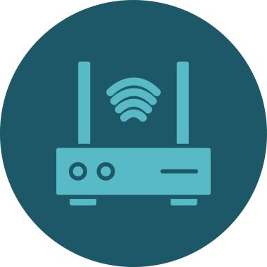 Wi-fi yönlendirici vektör illüstrasyonu