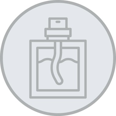 Parfüm ikonunun vektör illüstrasyonu