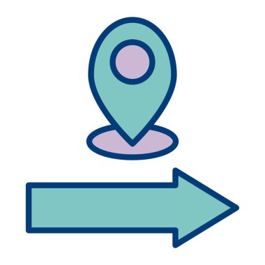 gps. Web simgesi basit illüstrasyon