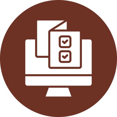 bir belge simgesi olan dizüstü bilgisayar.