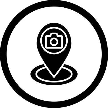 konum simgesi. Basit resimleme