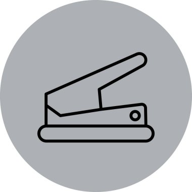 Gördüm. Web simgesi basit illüstrasyon