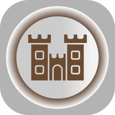 kale simgesi dijital illüstrasyon