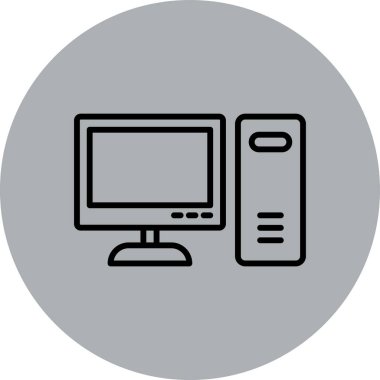 bilgisayar simgesi vektör illüstrasyonu