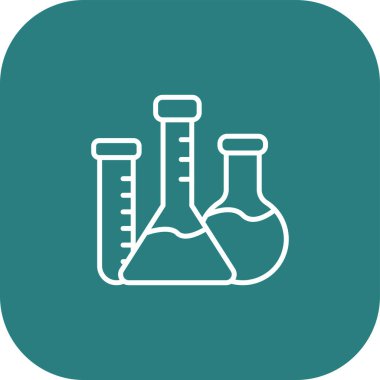 Web ve mobil tasarım için test tüp vektör simgesi