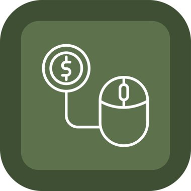 Dolar vektör simgesi modern basit tasarım