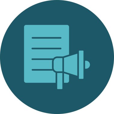 Konuşmacı. Web simgesi basit illüstrasyon