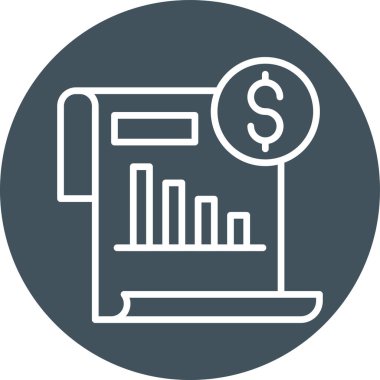 iş grafiği simgesi, vektör illüstrasyonu