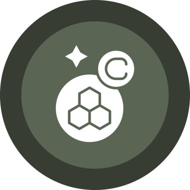 Kimya. Web simgesi basit illüstrasyon