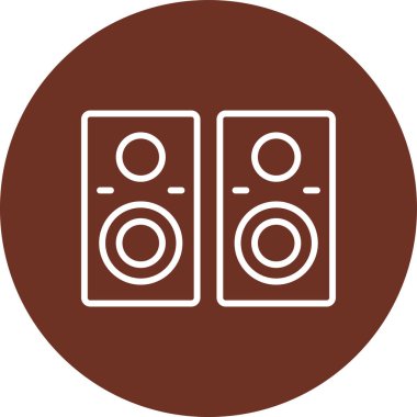 Müzik simgesi vektör illüstrasyonu