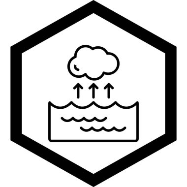 Bir bulut simgesinin vektör illüstrasyonu