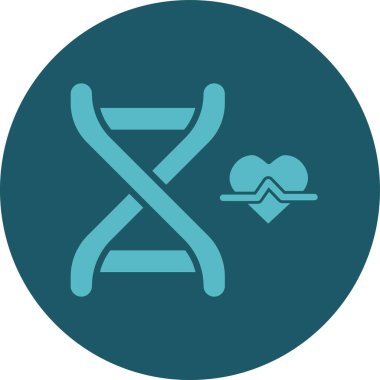 Bir DNA simgesinin vektör illüstrasyonu