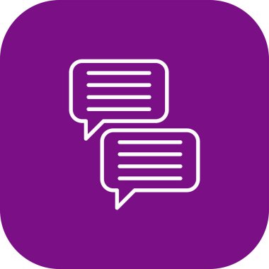 konuşma balonu simgesi, vektör illüstrasyonu