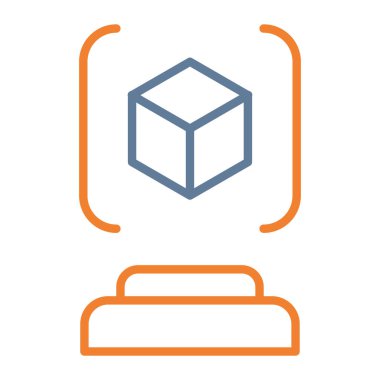 kutu vektörü ince çizgi simgesi