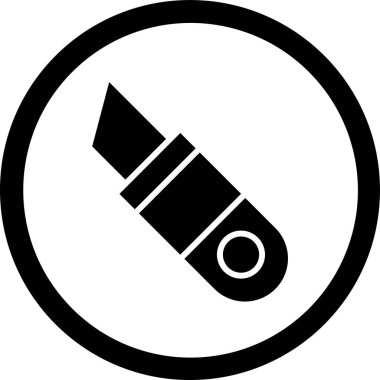 Bıçak simgesi, vektör illüstrasyonu