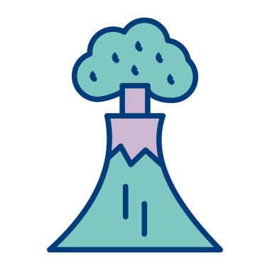 Orman çizgisi biçim vektör tasarımında ağaç olan bitki