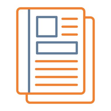 belge simgesi vektör illüstrasyonu