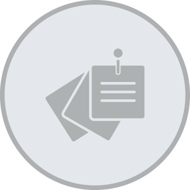 Belge simgesinin vektör illüstrasyonu