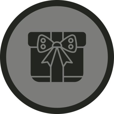 Moda tarzı arkaplanda hediye kutusu simgesi