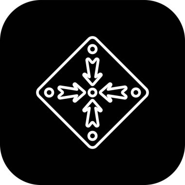 Oklar simgesi soyut arkaplanda izole edildi