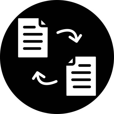 belge simgesi vektör illüstrasyonu