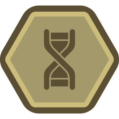 Moda biçimi arka planında DNA simgesi