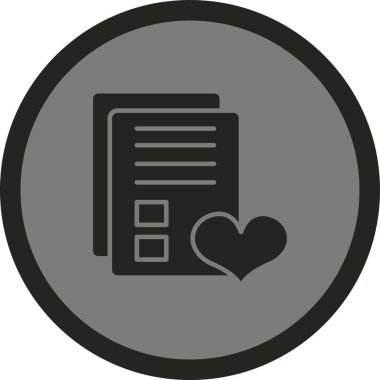 Belge simgesinin vektör illüstrasyonu