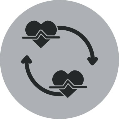 Tıbbi darbenin modern simgesinin vektör çizimi