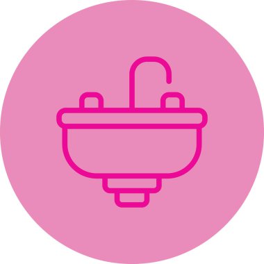 Bir dairenin içinde bir lambanın vektör simgesi