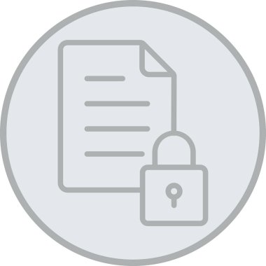 Belge kilidi simgesini taslak biçiminde kilitle