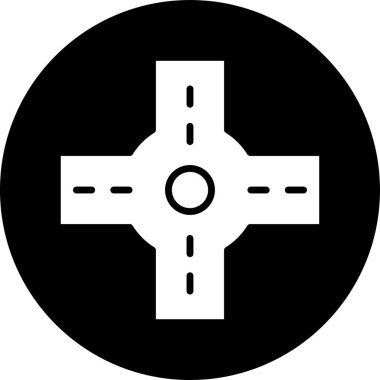 Cross simgesi, modern vektör illüstrasyon tasarımı