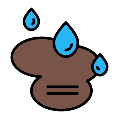 Bir damla suyun karikatür çizimi..