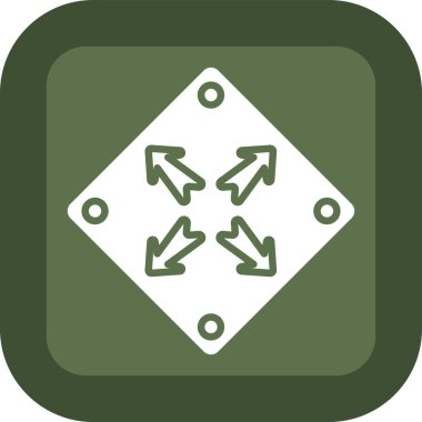 Oklar web simgesi basit illüstrasyon