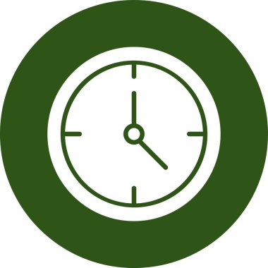 Saat simgesinin vektör illüstrasyonu