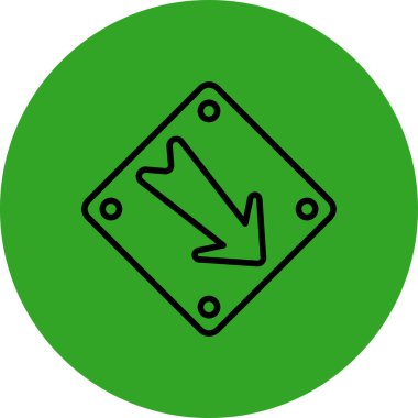 ok simgesinin vektör illüstrasyonu