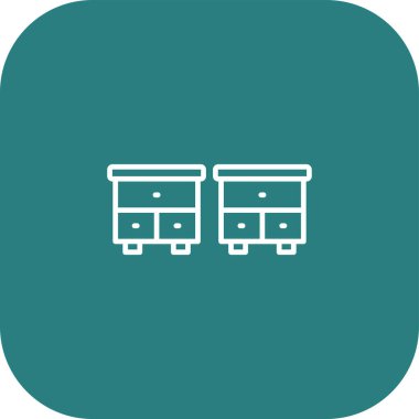 iki dizin düz simge, vektör, illüstrasyon