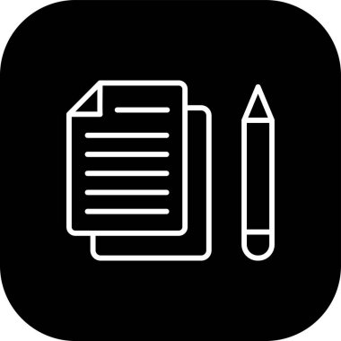 belge simgesi vektör illüstrasyonu