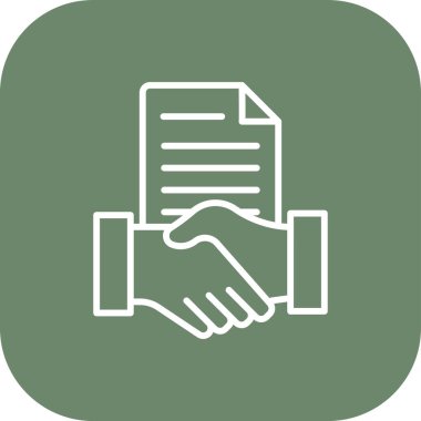 handshake icon, vector illustration. flat design style