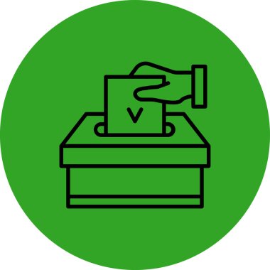 vektör oy kutusu simgesi