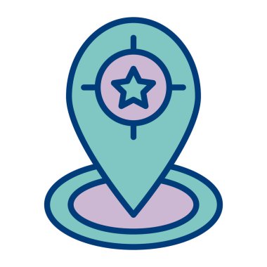 Harita işaretleyici vektör simgesi